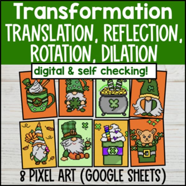 Thumbnail for Rigid Transformations Digital Pixel Art Reflection Rotation Translation Dilation
