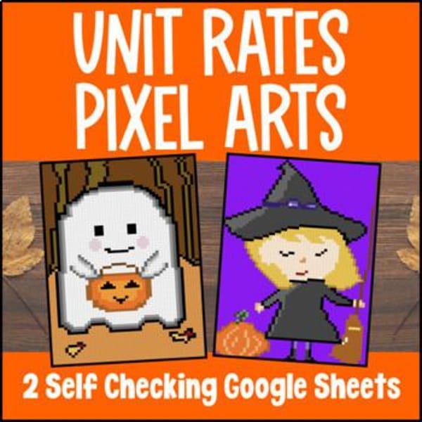 Thumbnail for [Fall Thanksgiving] Unit Rates & Unit Pricing Digital Pixel Art Unit Price Rates