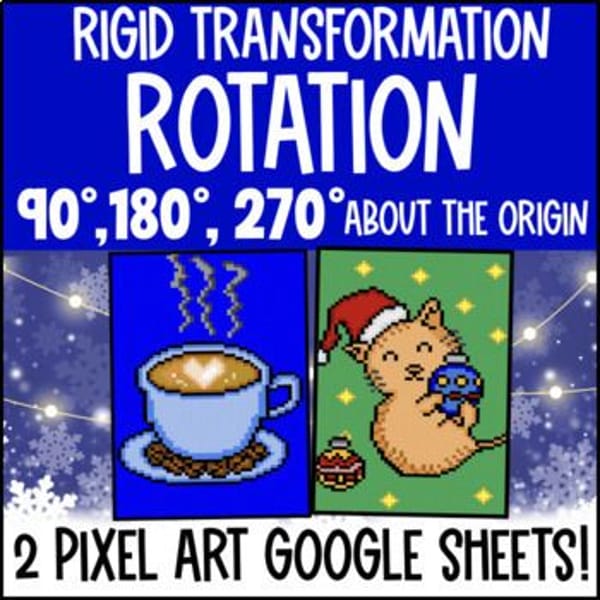 Thumbnail for [Christmas] Rotations About the Origin Digital Pixel Art Rigid Transformations