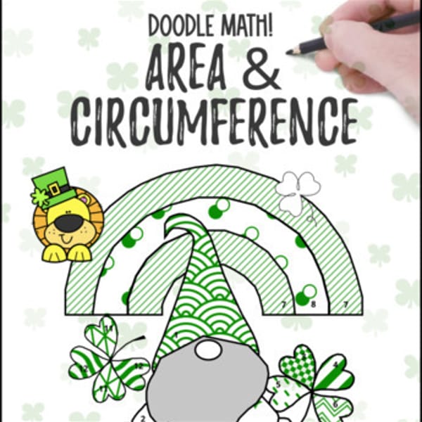 Thumbnail for Area and Circumference of Circles | Doodle & Color by Number Worksheets