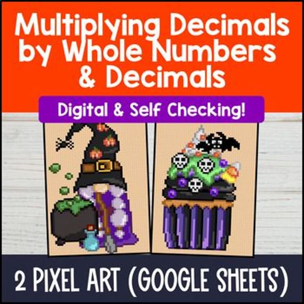 Thumbnail for [Fall] Multiplying Decimals by Whole Numbers and Decimals Digital Pixel Art